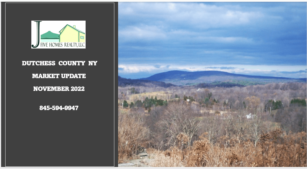 Update for Dutchess County NY homes sales in November 2022
