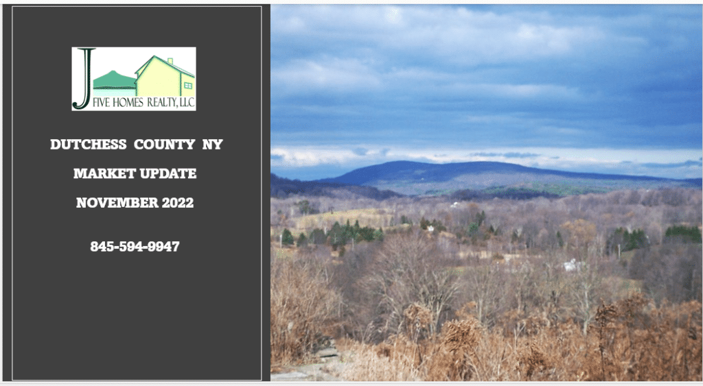 Dutchess County NY homes Sales in November 2022 for both attached and detached homes,
