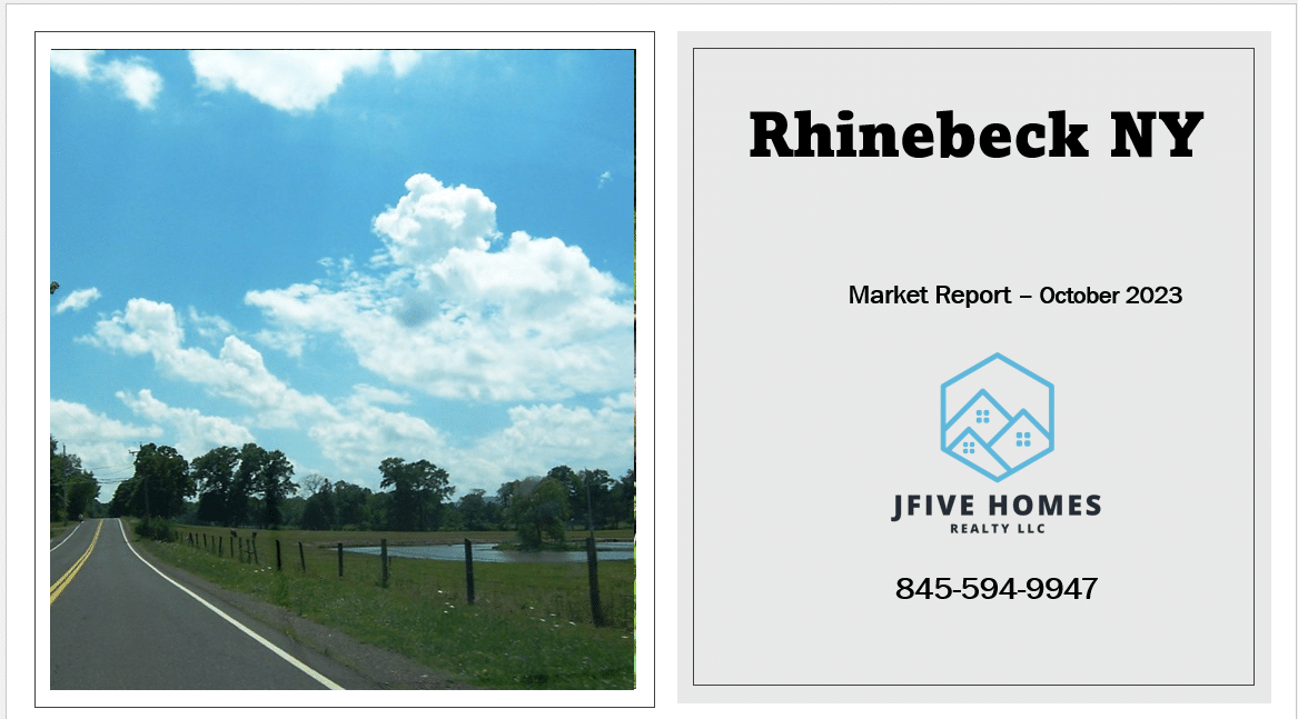 Rhinebeck NY home sales in October 2023