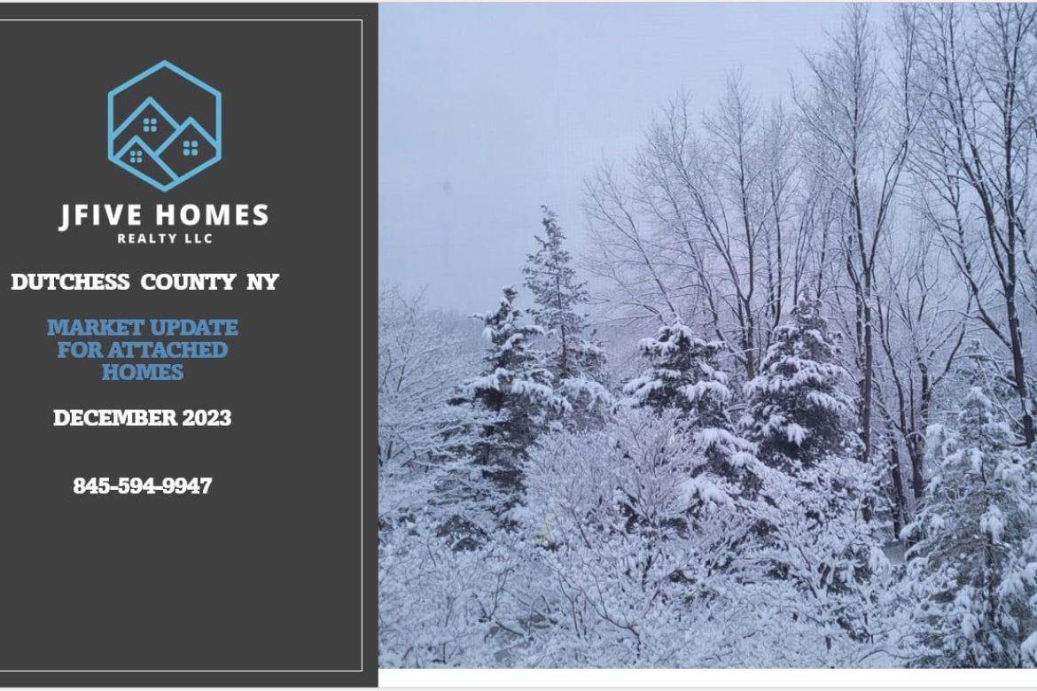 Update for Dutchess County NY attached home sales in December 2023